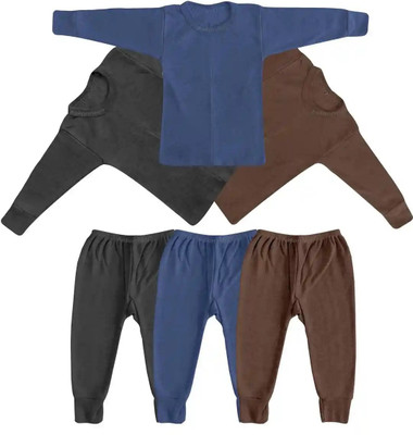 Anmay Top - Pyjama Set For Boys & Girls(Multicolor, Pack of 3)