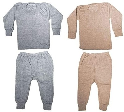 S R Enterprises Top - Pyjama Set For Boys & Girls(Multicolor, Pack of 2)