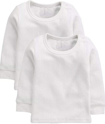 Neva Top For Baby Boys & Baby Girls(White, Pack of 2)