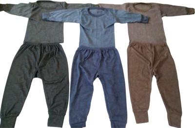 ASV ENTERPRISE Top - Pyjama Set For Baby Boys & Baby Girls(Light Blue, Pack of 3)