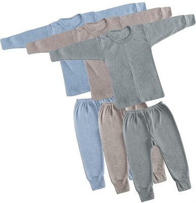AADHYA FASHION Top - Pyjama Set For Baby Boys & Baby Girls(Multicolor, Pack of 3)