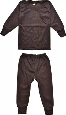 Redglo Top - Pyjama Set For Boys & Girls(Grey, Pack of 1)