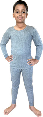 HAP Top - Pyjama Set For Boys & Girls(Grey, Pack of 1)