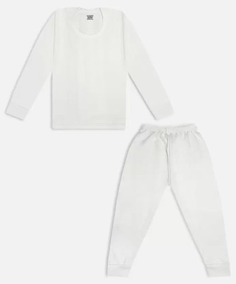 BODYSHINE Top - Pyjama Set For Baby Boys & Baby Girls(White, Pack of 1)