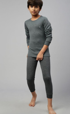 minmum Top - Pyjama Set For Boys & Girls(Grey, Pack of 1)