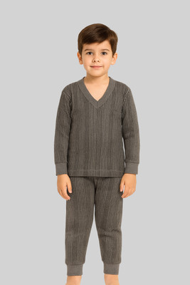 Dollar Ultra Top - Pyjama Set For Boys & Girls(Grey, Pack of 1)