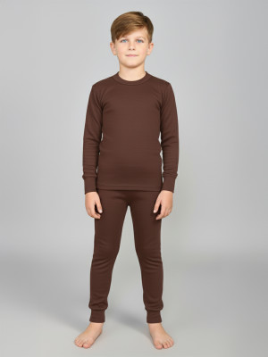 LUX COTT'S WOOL Top - Pyjama Set For Boys(Brown, Pack of 1)