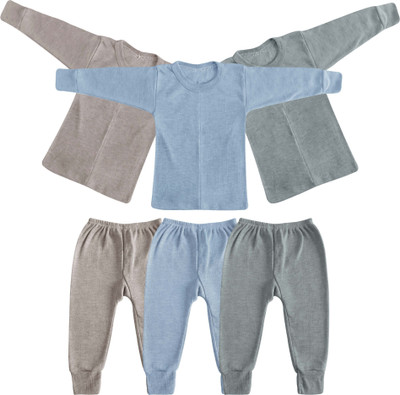 AADHYA FASHION Top - Pyjama Set For Baby Boys & Baby Girls(Multicolor, Pack of 3)