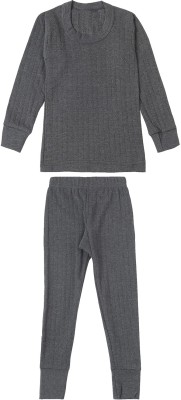 Amul Top - Pyjama Set For Boys & Girls(Grey, Pack of 2)