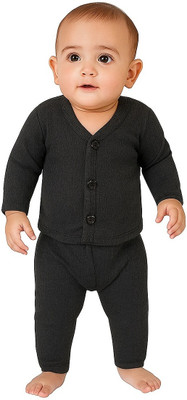 CHACKO Top - Pyjama Set For Boys & Girls(Grey, Pack of 1)