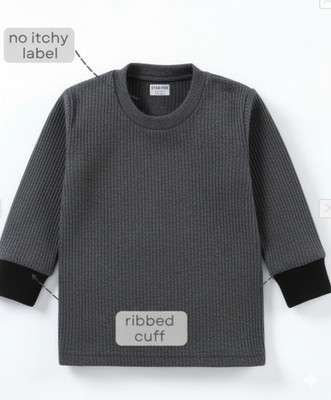 Star Fox Top For Boys(Black, Pack of 1)