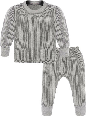 RAVIA Top - Pyjama Set For Baby Boys & Baby Girls(Grey, Pack of 1)