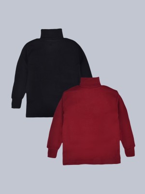 Lux Cottswool Top For Boys(Maroon, Pack of 2)