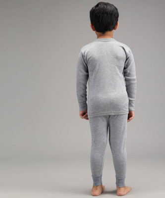 Fame Hype Top - Pyjama Set For Boys & Girls(Grey, Pack of 2)