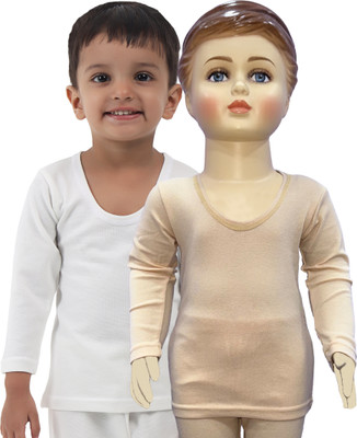 Selfcare Top For Baby Boys & Baby Girls(Beige, Pack of 2)