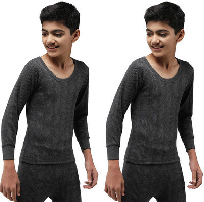 Amul Top For Boys & Girls(Black, Pack of 2)