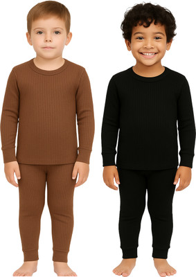 Fashnest Top - Pyjama Set For Boys & Girls(Multicolor, Pack of 2)