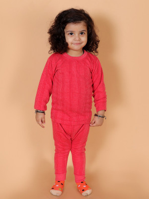 Samvar Top - Pyjama Set For Baby Boys & Baby Girls(Red, Pack of 1)