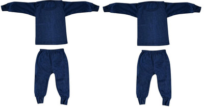 Redglo Top - Pyjama Set For Boys & Girls(Blue, Pack of 2)