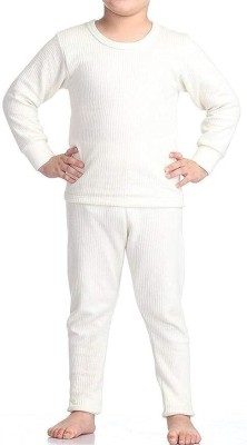 minmum Top - Pyjama Set For Boys & Girls(White, Pack of 1)