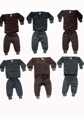 RJ GROUP OF COMPANY Top - Pyjama Set For Baby Boys & Baby Girls(Multicolor, Pack of 6)