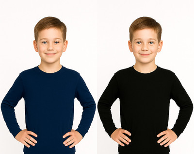 IndWear Top For Boys & Girls(Multicolor, Pack of 2)