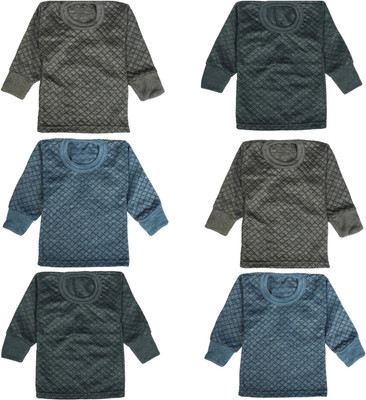 SUPER Top For Baby Boys & Baby Girls(Blue, Pack of 6)