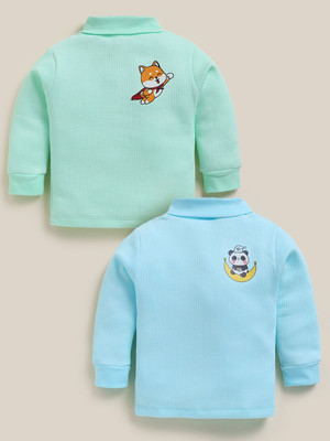 MOONKIDS Top For Boys & Girls(Multicolor, Pack of 2)