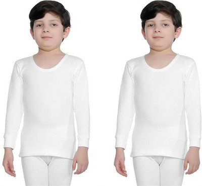 PRINCE Top For Boys & Girls(White, Pack of 2)