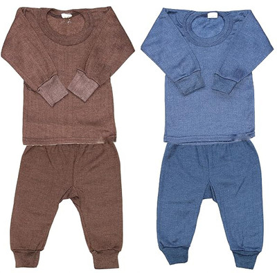 French Kleider Top - Pyjama Set For Boys & Girls(Multicolor, Pack of 2)