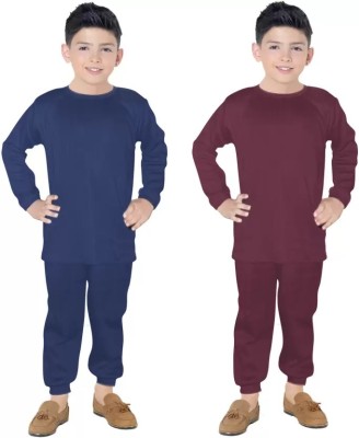 JBI OSWAL Top - Pyjama Set For Baby Boys(Multicolor, Pack of 2)