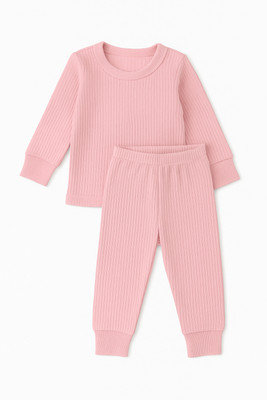 SANDHYYA Top - Pyjama Set For Boys & Girls(Pink, Pack of 1)