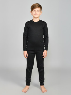 LUX COTT'S WOOL Top - Pyjama Set For Boys(Black, Pack of 1)