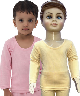 Selfcare Top For Baby Boys & Baby Girls(Beige, Pack of 2)