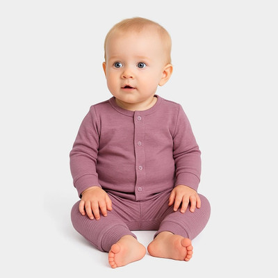 PIBU Top - Pyjama Set For Baby Boys & Baby Girls(Pink, Pack of 1)