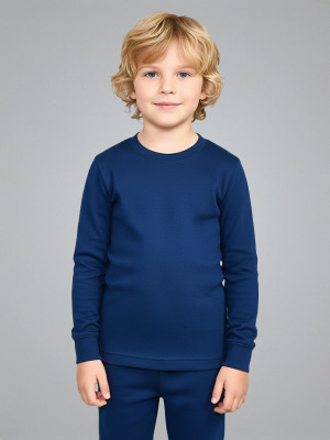 LUX COTT'S WOOL Top For Boys(Blue, Pack of 1)