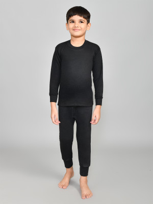 Lux Cottswool Top - Pyjama Set For Boys(Black, Pack of 1)