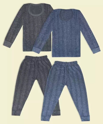 BODYSHINE Top - Pyjama Set For Baby Boys & Baby Girls(Multicolor, Pack of 2)