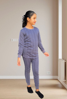 Smile IN LIFE Top - Pyjama Set For Boys & Girls(Dark Blue, Pack of 1)