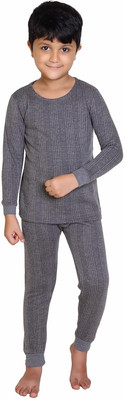 Hivata Top - Pyjama Set For Baby Boys(Grey, Pack of 1)