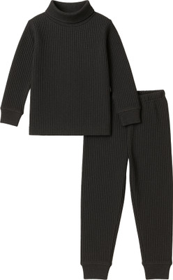 BodyCare Top - Pyjama Set For Boys & Girls(Grey, Pack of 1)