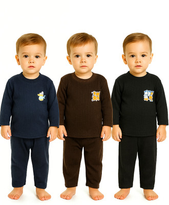 Kifayati Daam Baby Boys & Baby Girls Casual Pyjama Sweatshirt(multicolor)