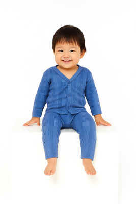 Kronado Top - Pyjama Set For Baby Boys & Baby Girls(Light Blue, Pack of 1)