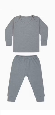 rajshee hoisery Top - Pyjama Set For Baby Boys & Baby Girls(Grey, Pack of 1)