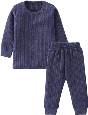 Samvar Top - Pyjama Set For Baby Boys & Baby Girls(Blue, Pack of 1)