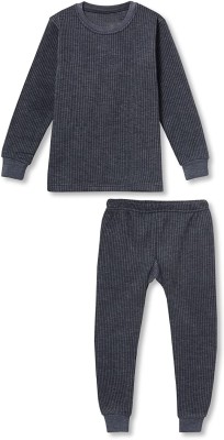 MRD DESIGNER HUB Top - Pyjama Set For Baby Boys & Baby Girls(Grey, Pack of 1)