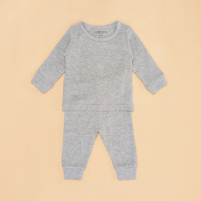 Pantaloons Baby Top - Pyjama Set For Baby Boys(Grey, Pack of 1)