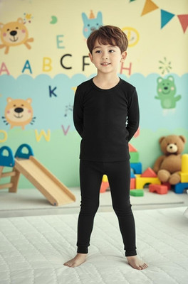 EUER Top - Pyjama Set For Boys(Black, Pack of 1)