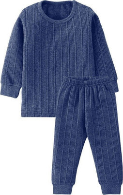minmum Top - Pyjama Set For Boys & Girls(Blue, Pack of 2)