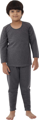 Selfcare Top - Pyjama Set For Boys(Grey, Pack of 1)